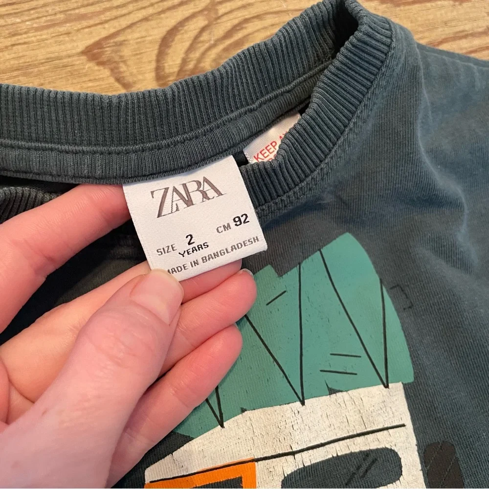 Zara Kids Mountain Drive Graphic T-Shirt - Picture 3 of 3